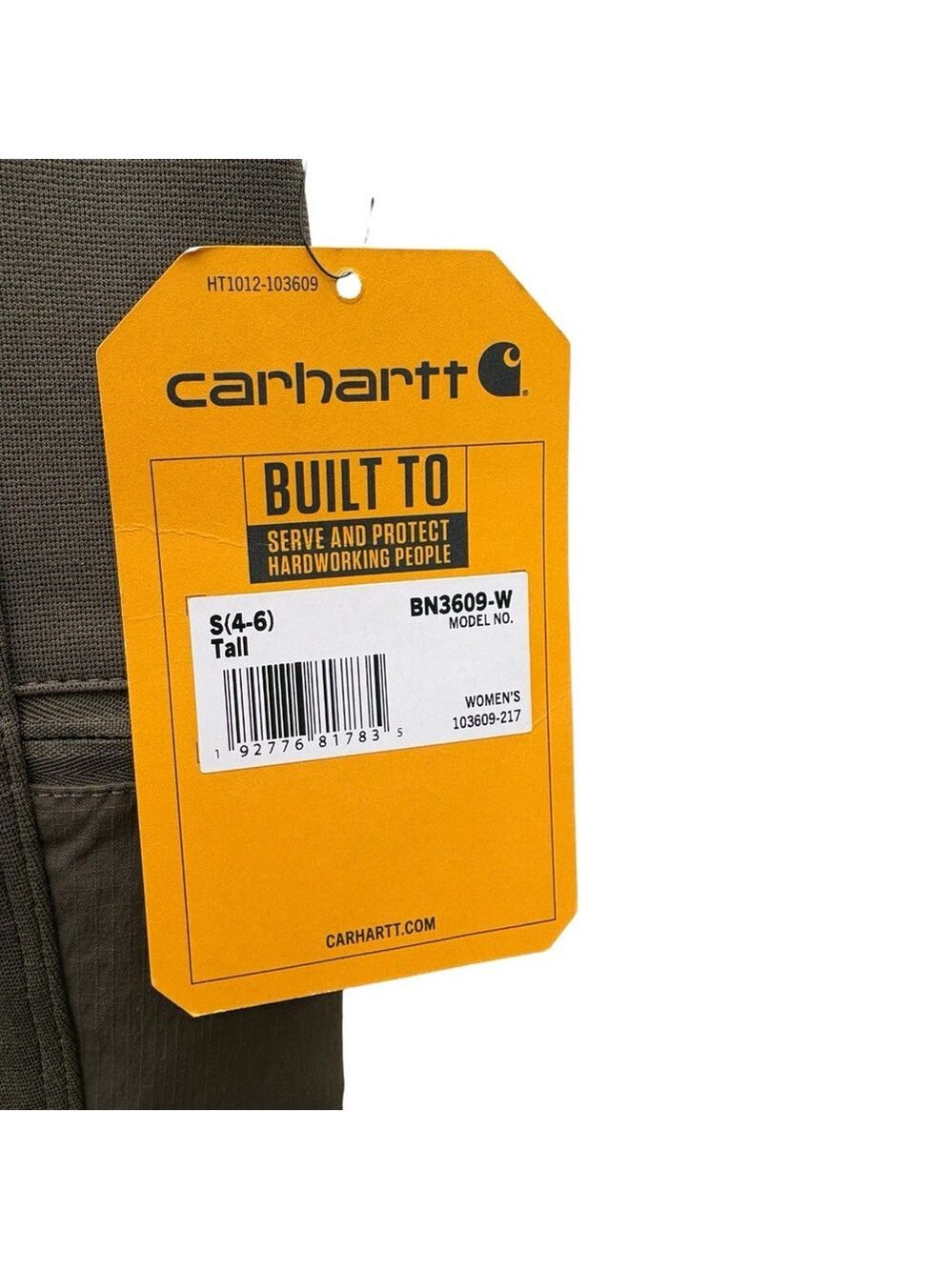 Carhartt Women's Force Fitted Lightweight Utility Leggings. Size 4-6 tall. NWT! - Picture 5 of 13
